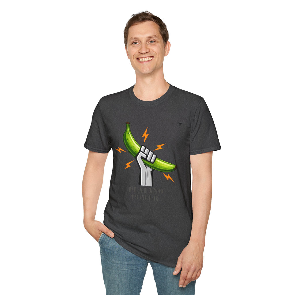 Platano Power T-Shirt – Celebrate Dominican Pride! Unisex Softstyle T-Shirt
