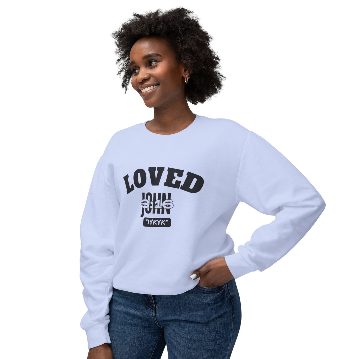 John 3:16 Crewneck Sweatshirt — IYKYK Bible Verse Christian Pullover