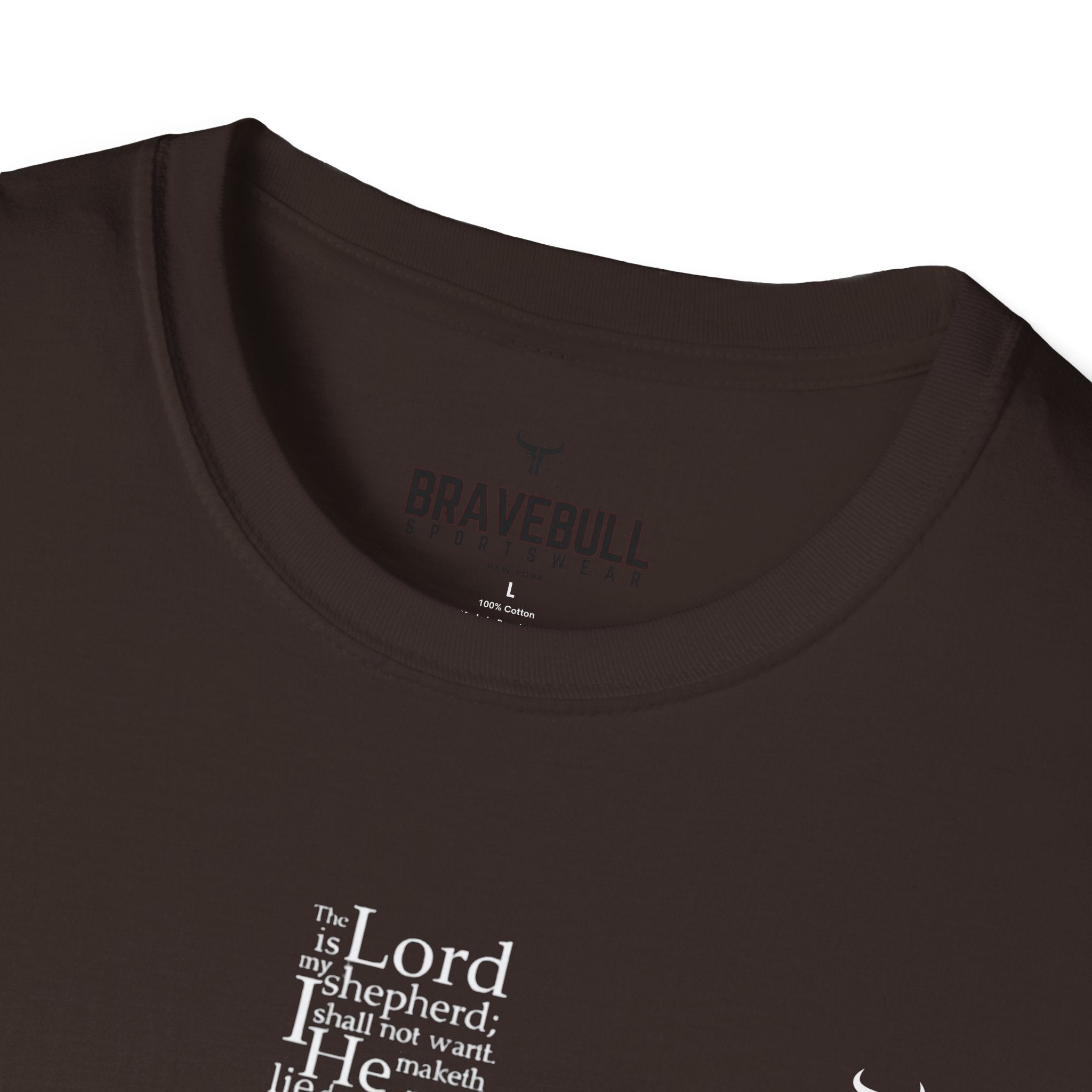 Psalm 23 Cross T-Shirt — "The Lord Is My Shepherd" Christian Tee