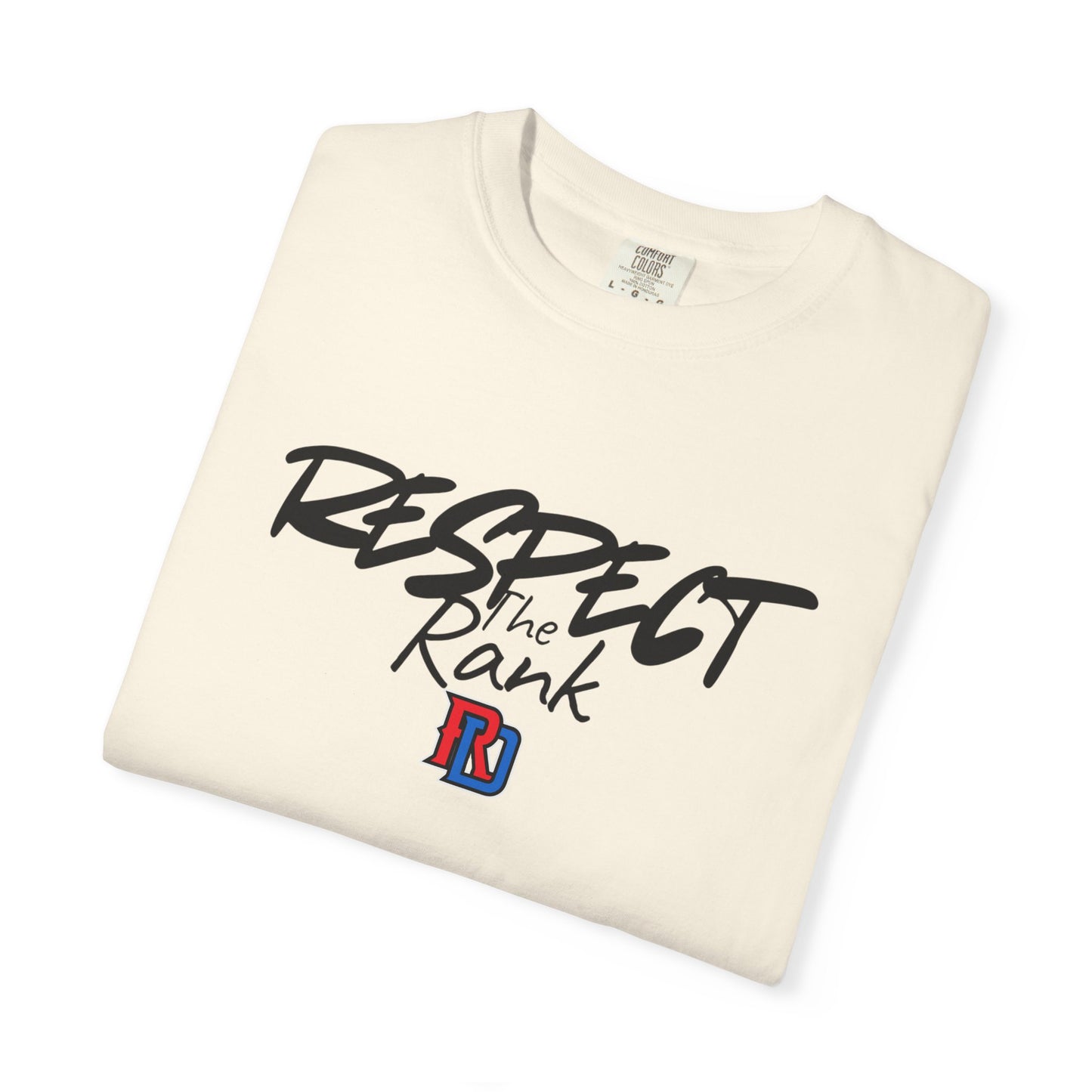 Respect the Rank Dominican Republic Baseball  Unisex Garment-Dyed T-shirt