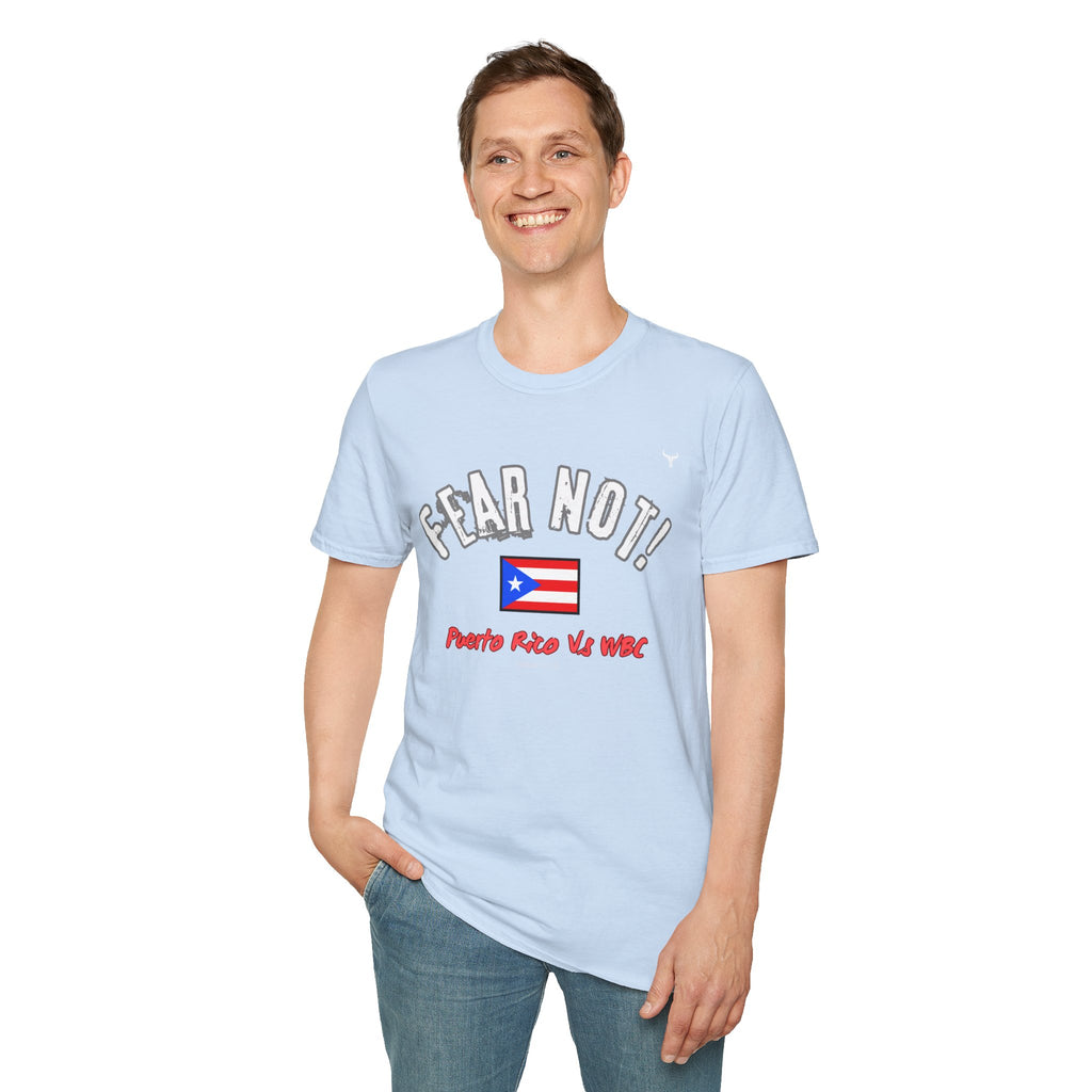Fear Not Isaiah 4:10 Puerto Baseball Team T-Shirt