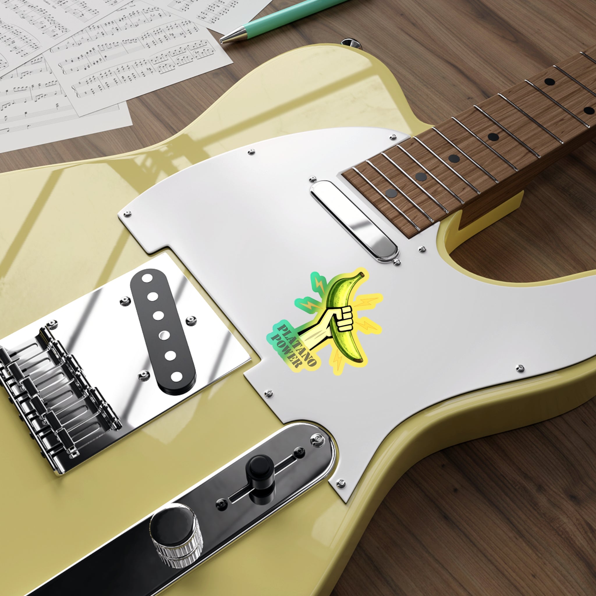 Platano power Holographic Die-cut Stickers