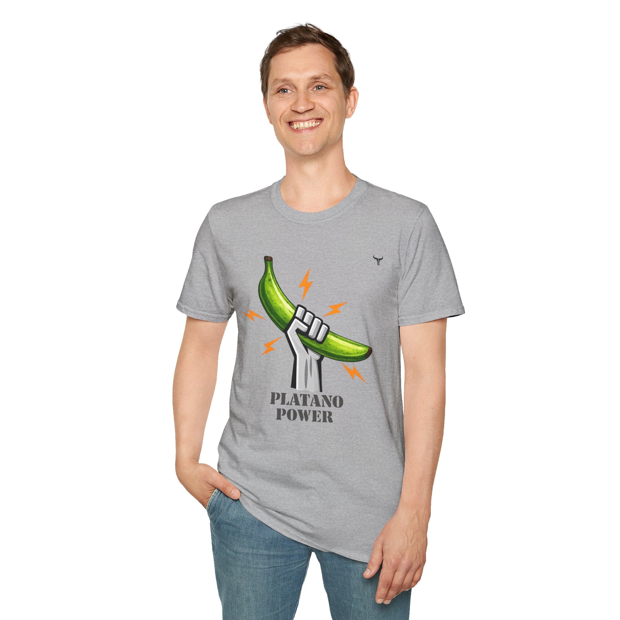 Platano Power T-Shirt – Celebrate Dominican Pride! Unisex Softstyle T-Shirt