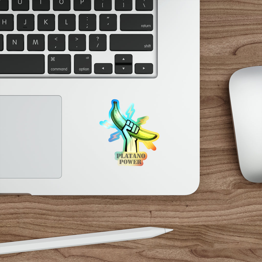 Platano power Holographic Die-cut Stickers