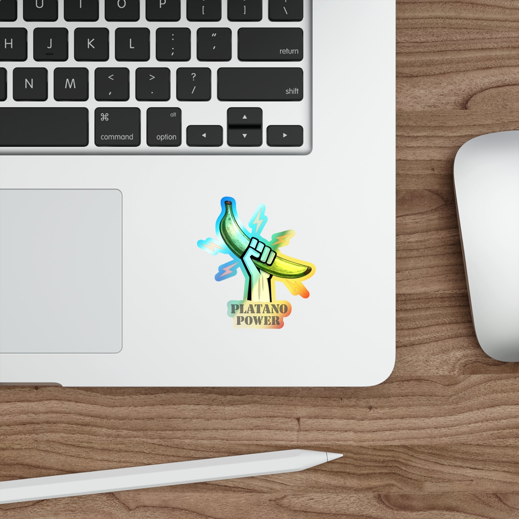 Platano power Holographic Die-cut Stickers