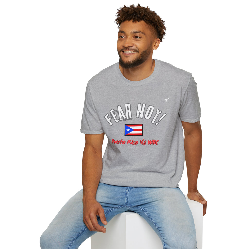 Fear Not Isaiah 4:10 Puerto Baseball Team T-Shirt