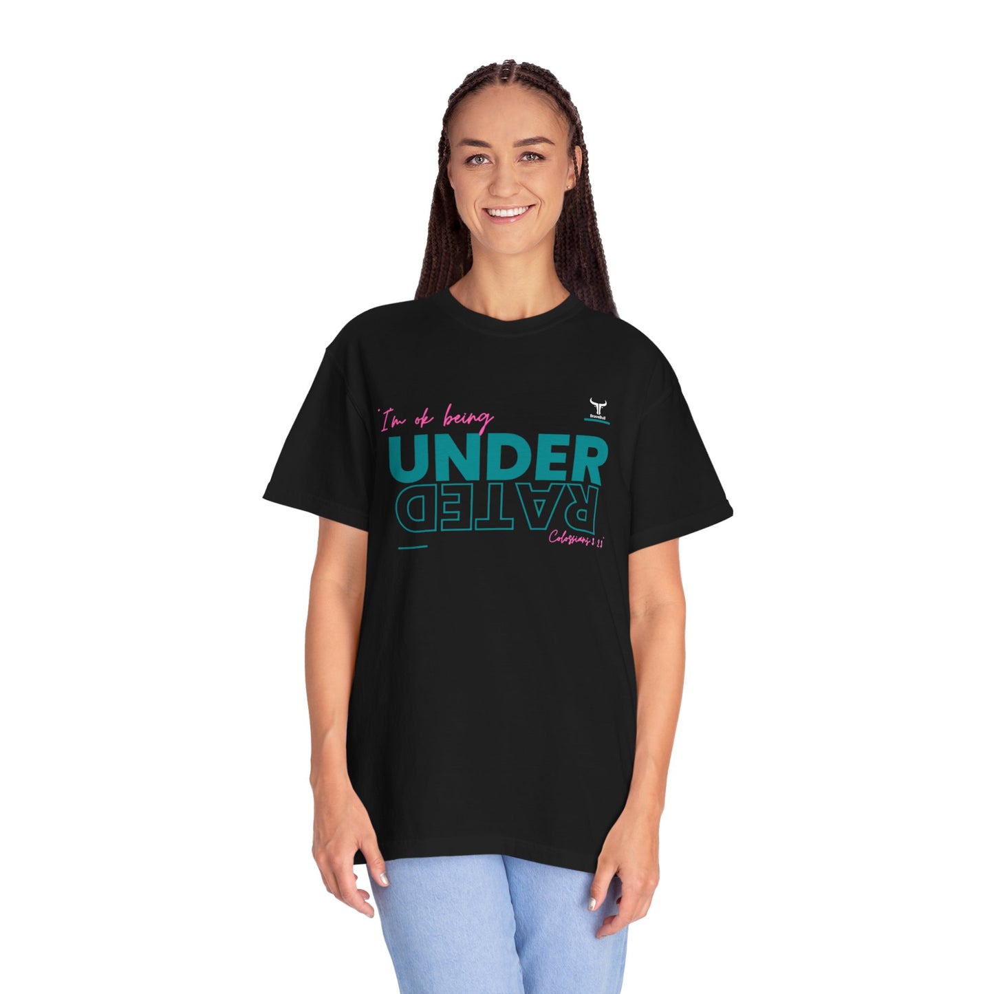 UnderRated "I'm Ok Being Underrated" Unisex Garment-Dyed T-shirt