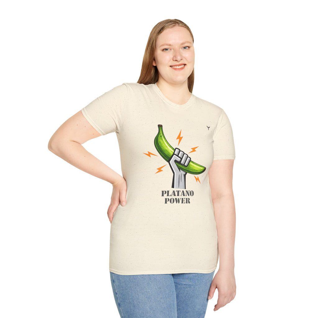 Platano Power T-Shirt – Celebrate Dominican Pride! Unisex Softstyle T-Shirt