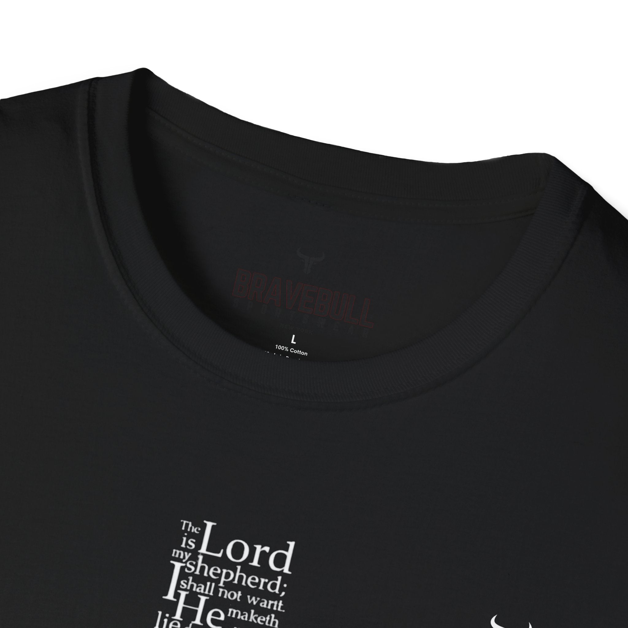 Psalm 23 Cross T-Shirt — "The Lord Is My Shepherd" Christian Tee