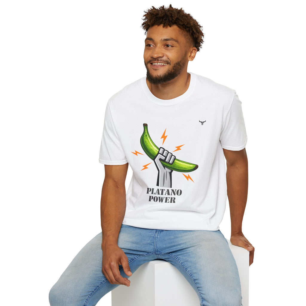 Platano Power T-Shirt – Celebrate Dominican Pride! Unisex Softstyle T-Shirt