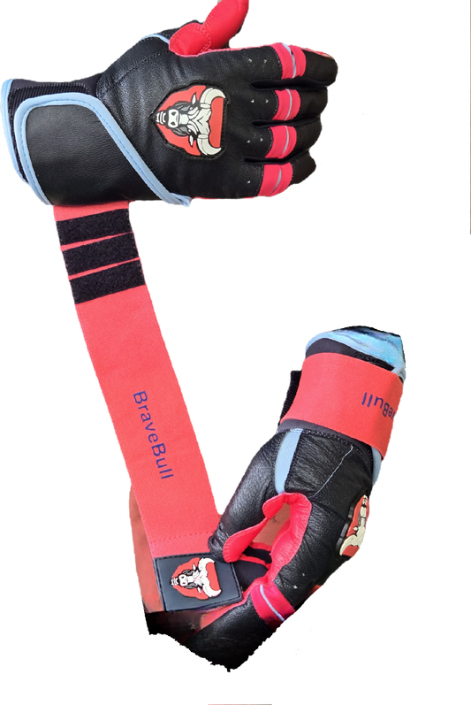 BraveBull Long Cuff Batting Gloves