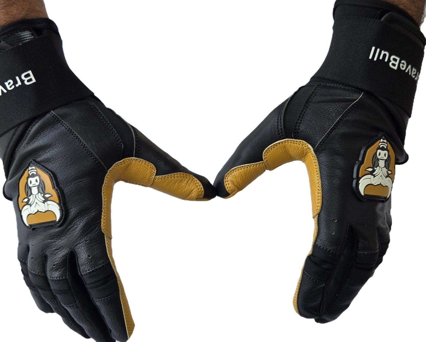 BraveBull Long Cuff Batting Gloves