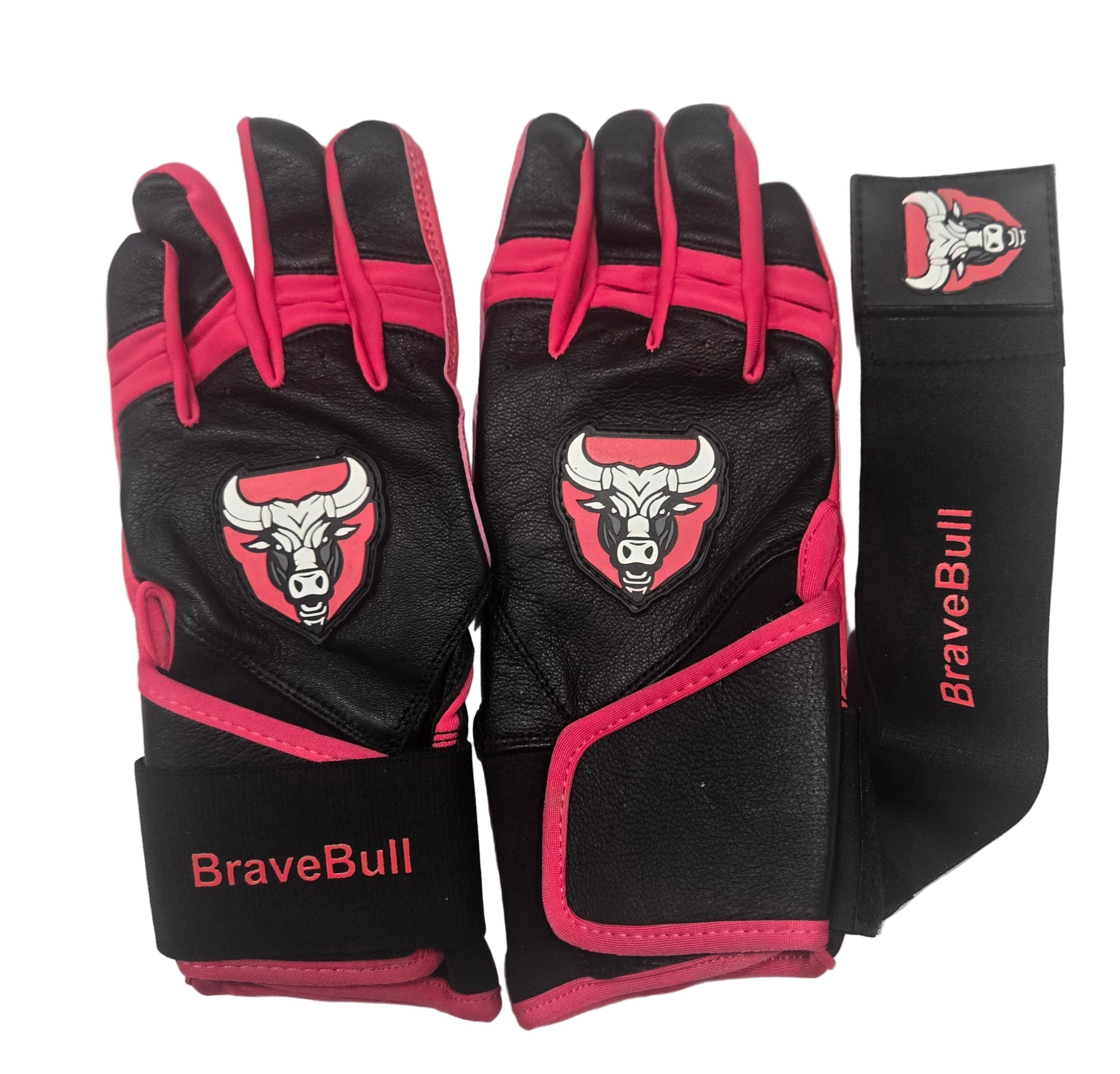 BraveBull Long Cuff Batting Gloves
