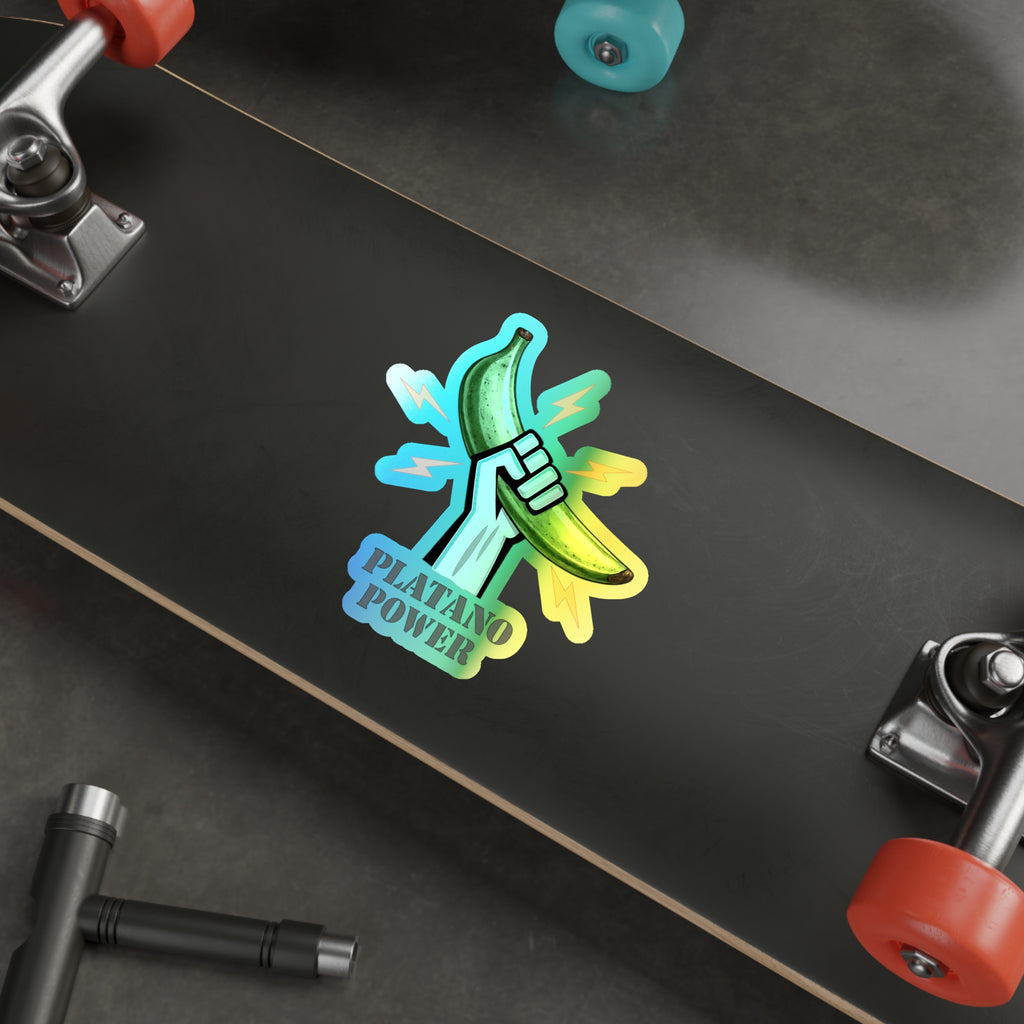 Platano power Holographic Die-cut Stickers