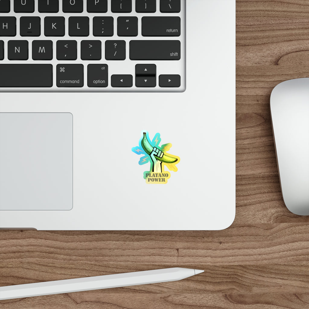 Platano power Holographic Die-cut Stickers
