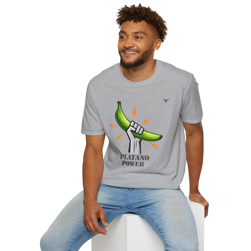 Platano Power T-Shirt – Celebrate Dominican Pride! Unisex Softstyle T-Shirt