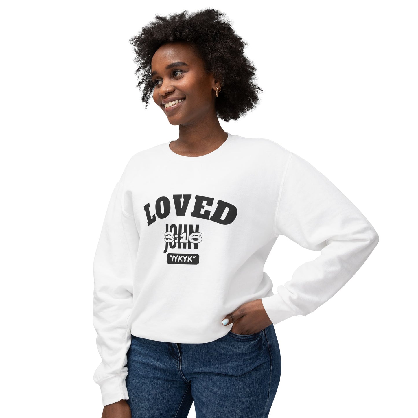 John 3:16 Crewneck Sweatshirt — IYKYK Bible Verse Christian Pullover