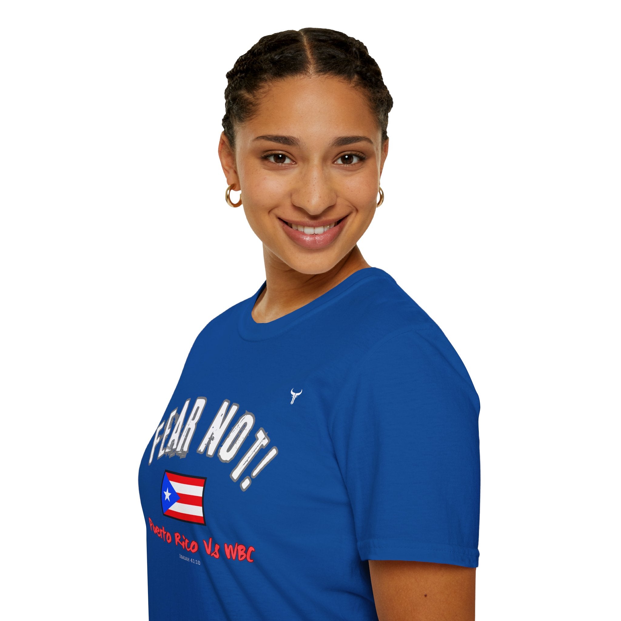 Fear Not Isaiah 4:10 Puerto Baseball Team T-Shirt