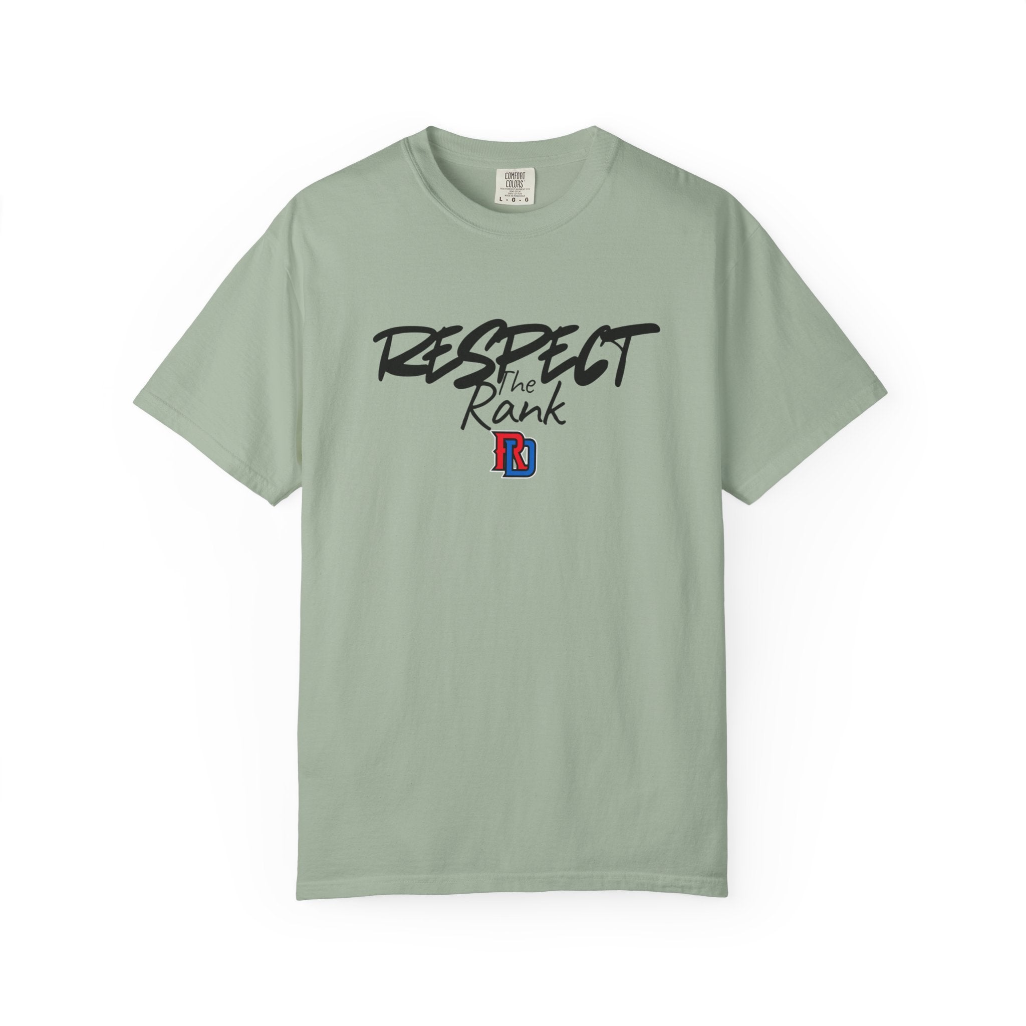 Respect the Rank Dominican Republic Baseball  Unisex Garment-Dyed T-shirt