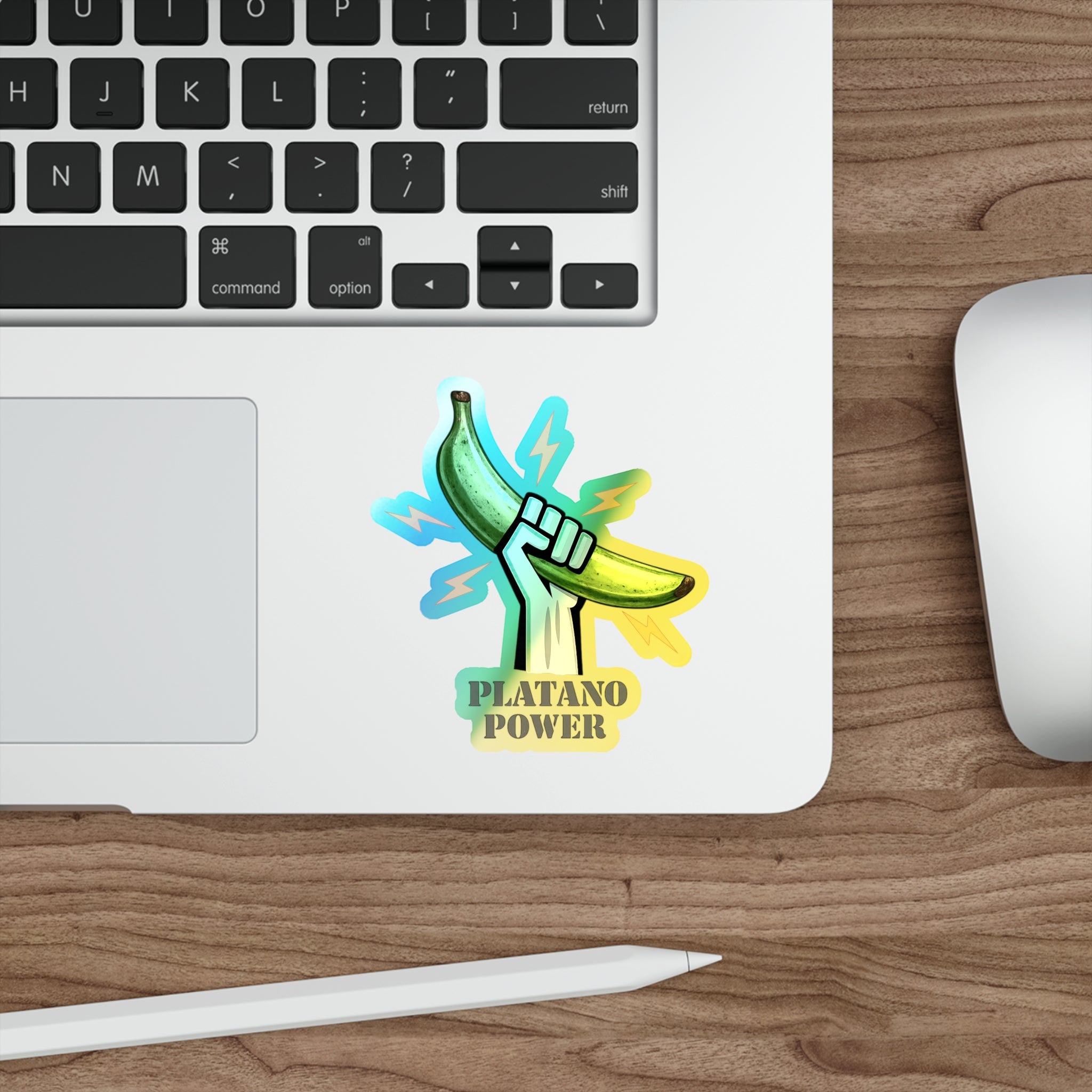 Platano power Holographic Die-cut Stickers