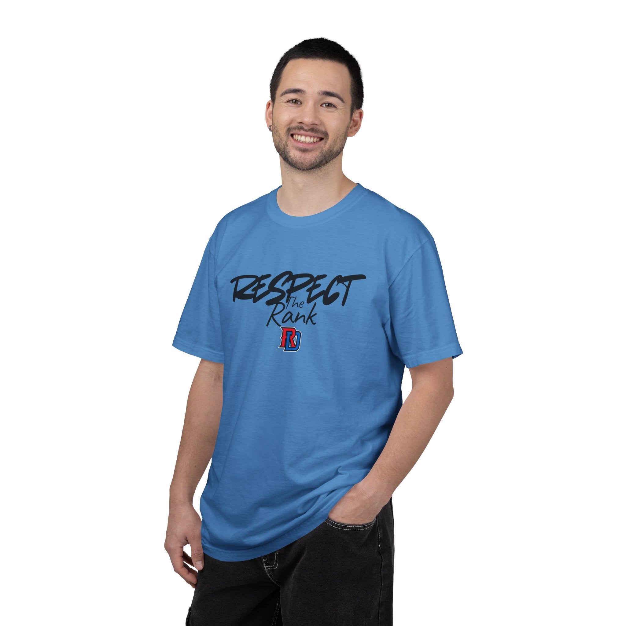 Respect the Rank Dominican Republic Baseball  Unisex Garment-Dyed T-shirt