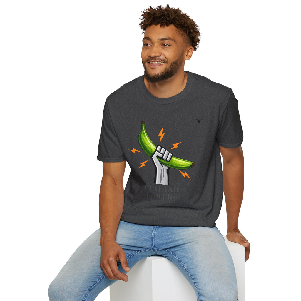 Platano Power T-Shirt – Celebrate Dominican Pride! Unisex Softstyle T-Shirt