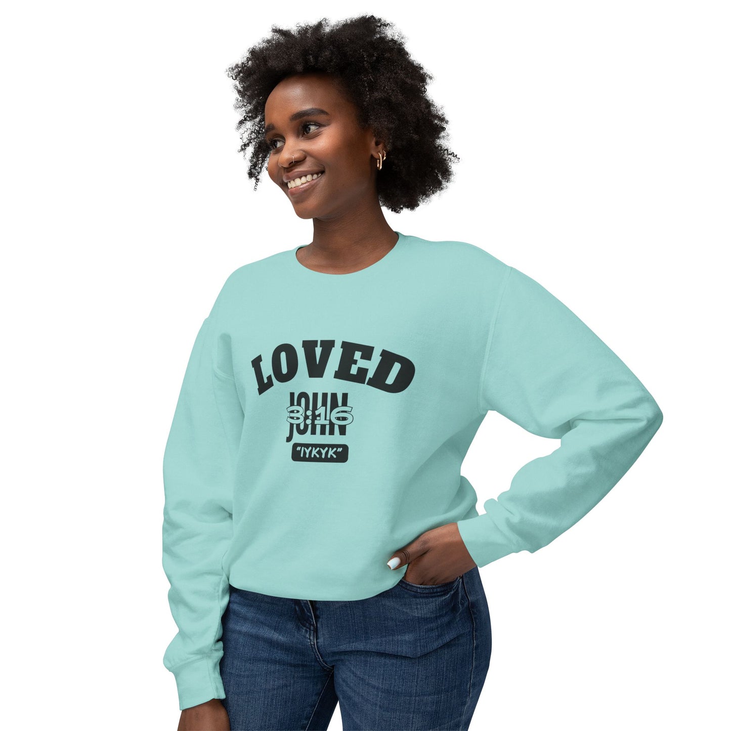 John 3:16 Crewneck Sweatshirt — IYKYK Bible Verse Christian Pullover