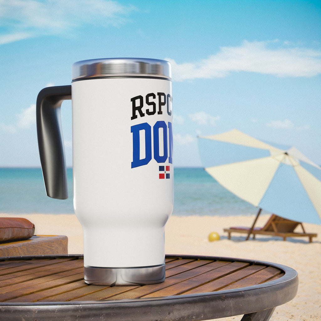 Stainless Steel Travel Mug with Handle, 14oz