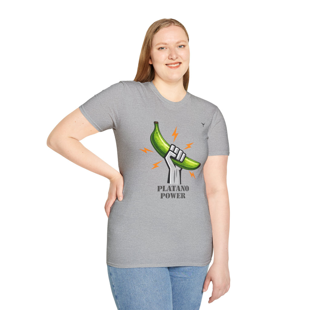 Platano Power T-Shirt – Celebrate Dominican Pride! Unisex Softstyle T-Shirt