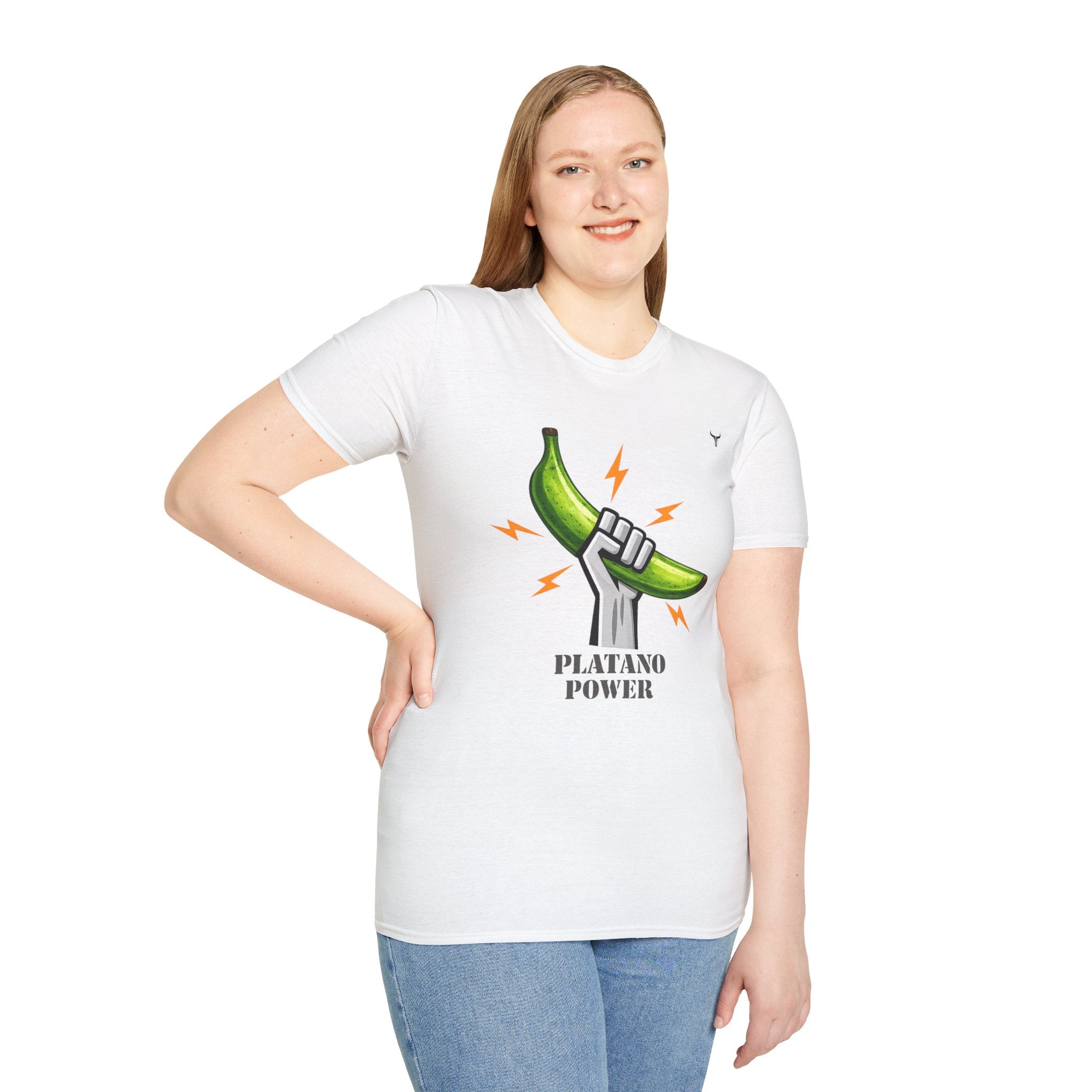 Platano Power T-Shirt – Celebrate Dominican Pride! Unisex Softstyle T-Shirt