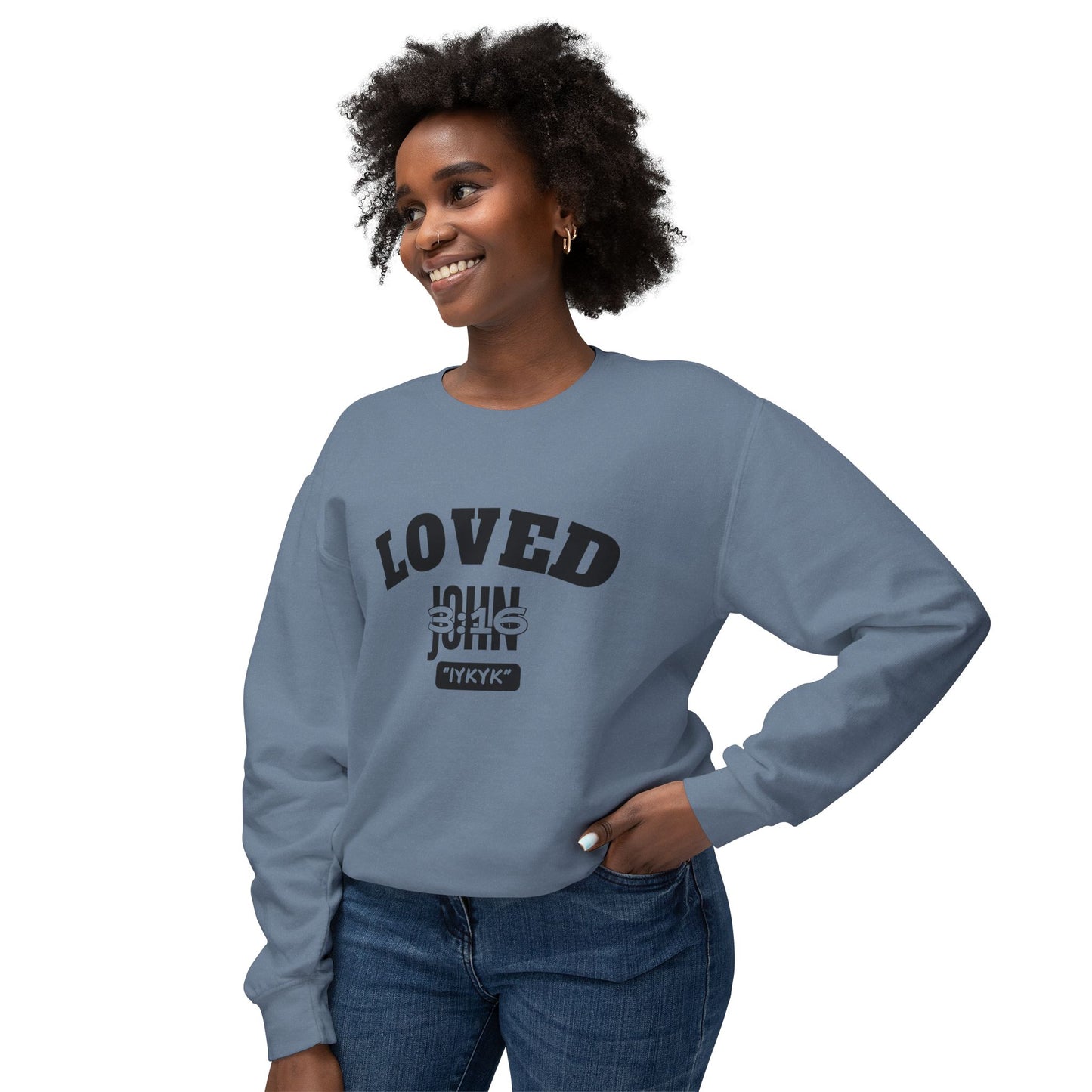 John 3:16 Crewneck Sweatshirt — IYKYK Bible Verse Christian Pullover