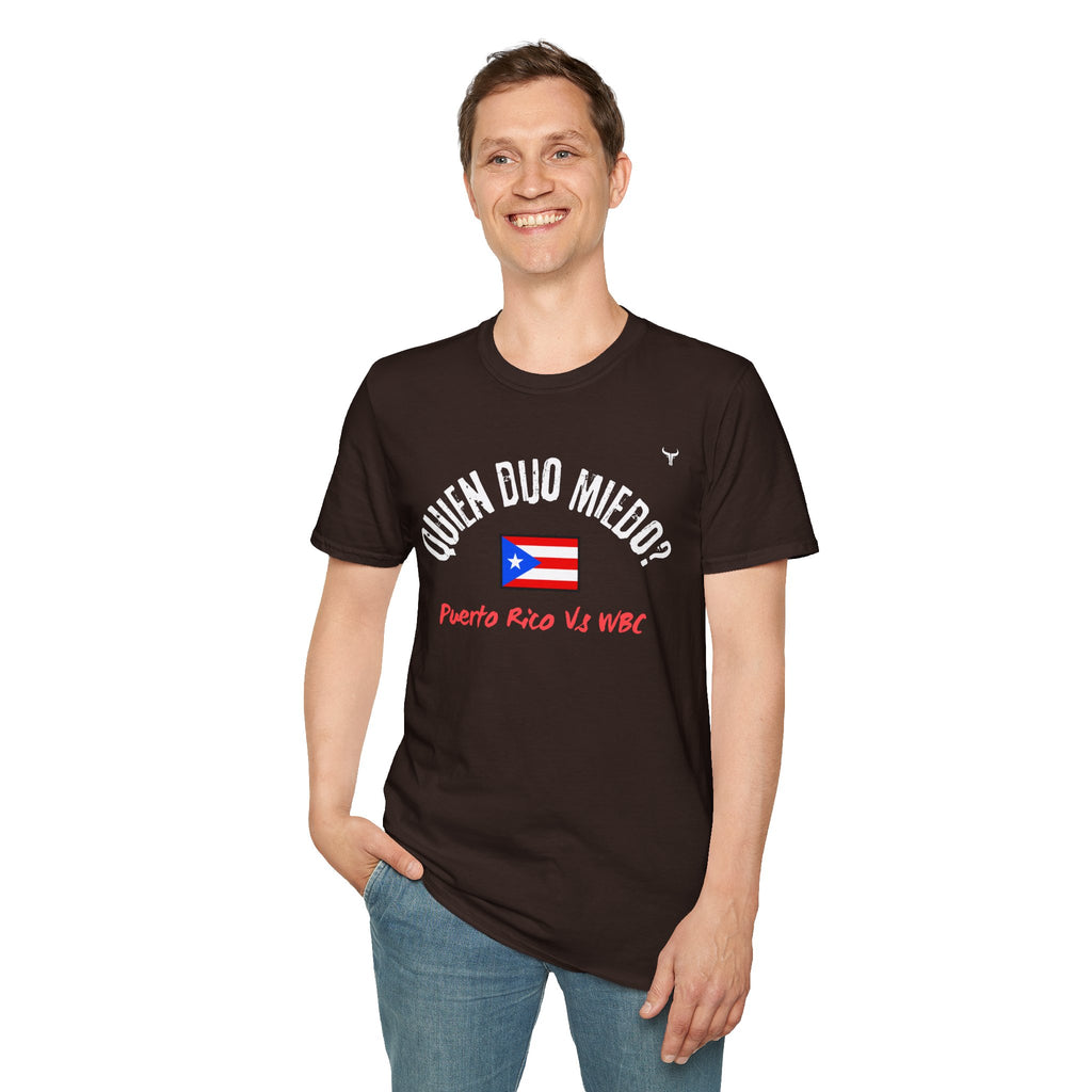 Puerto Rico Baseball Tee — "¿Quién Dijo Miedo?" Fan T-Shirt