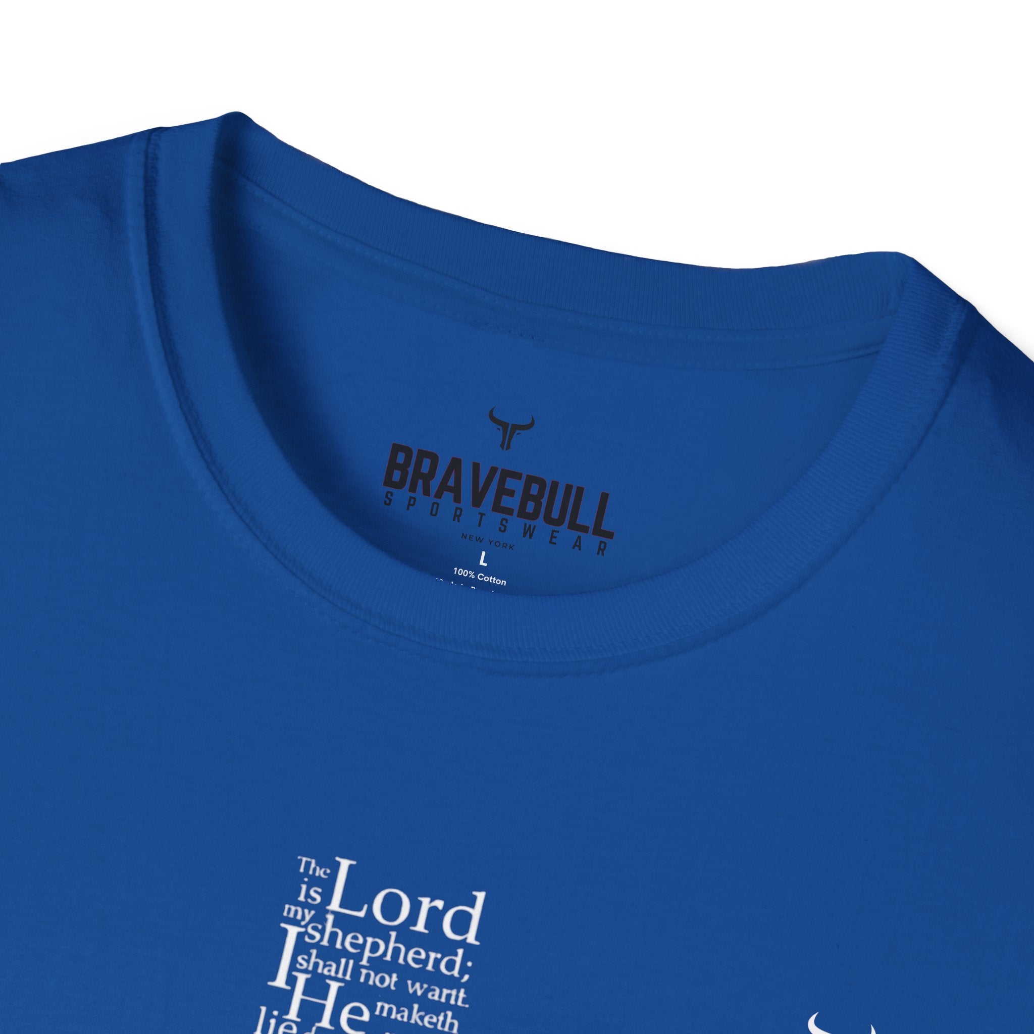 Psalm 23 Cross T-Shirt — "The Lord Is My Shepherd" Christian Tee