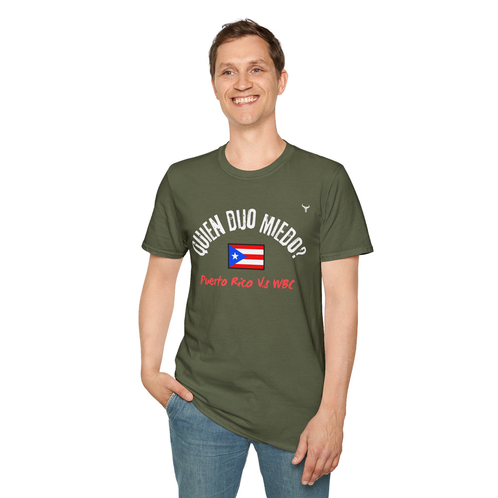 Puerto Rico Baseball Tee — "¿Quién Dijo Miedo?" Fan T-Shirt