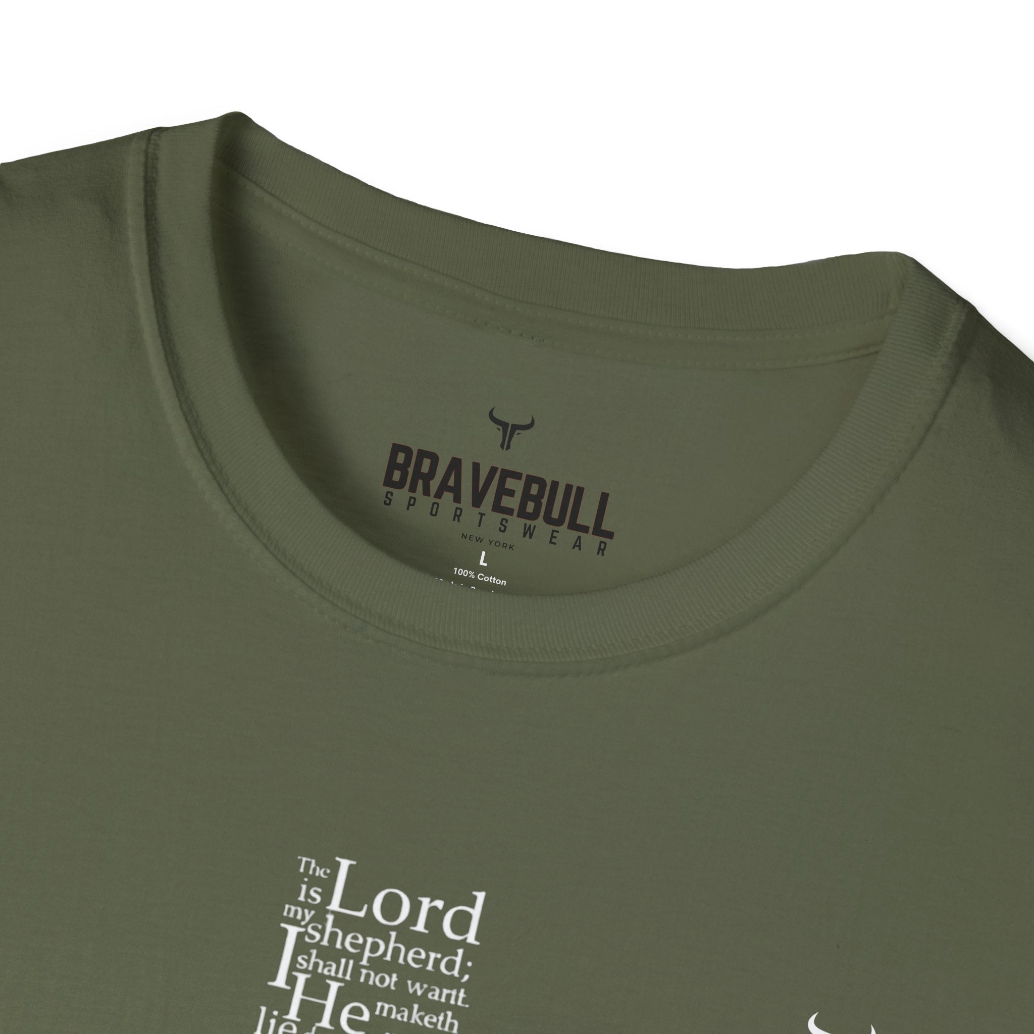 Psalm 23 Cross T-Shirt — "The Lord Is My Shepherd" Christian Tee