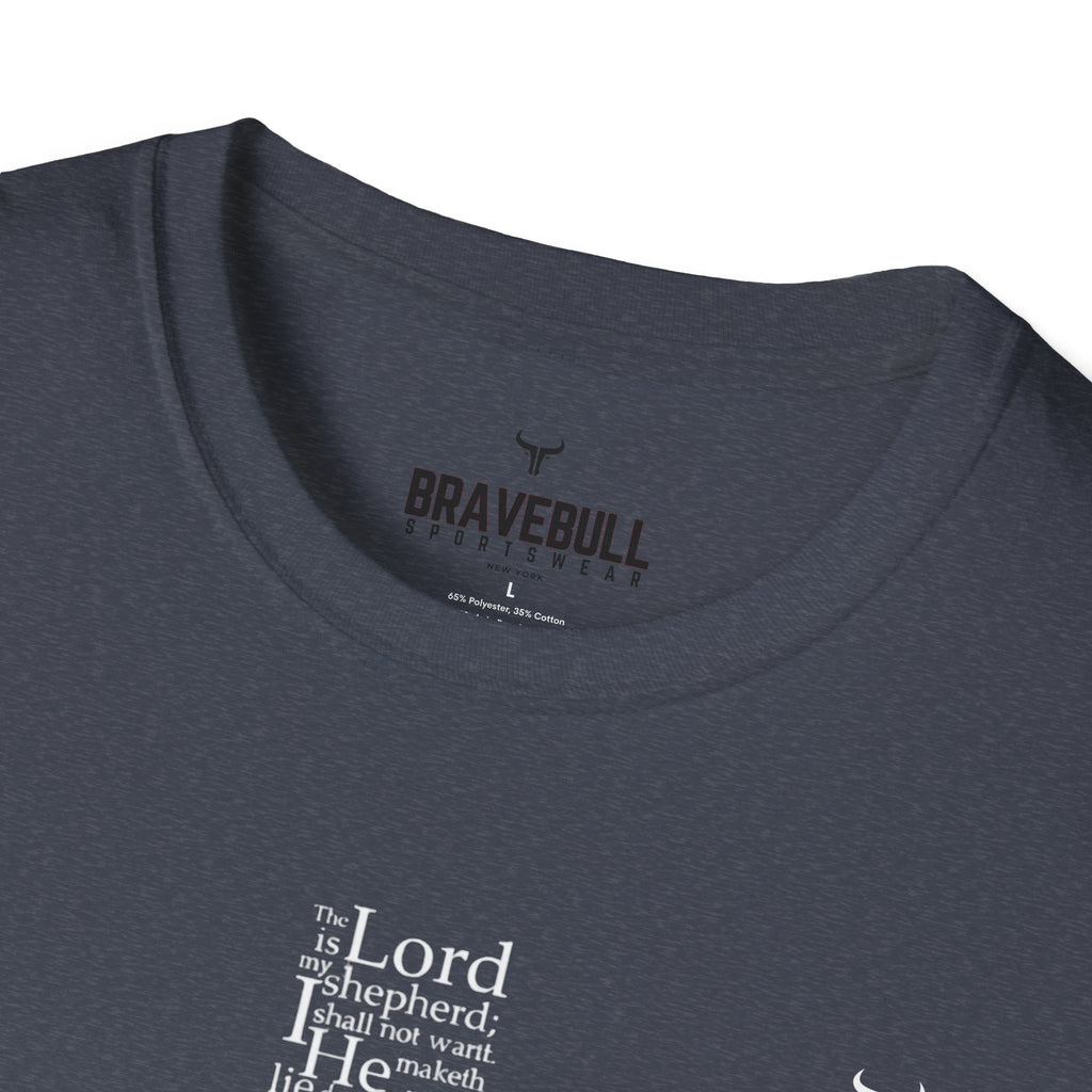Psalm 23 Cross T-Shirt — "The Lord Is My Shepherd" Christian Tee