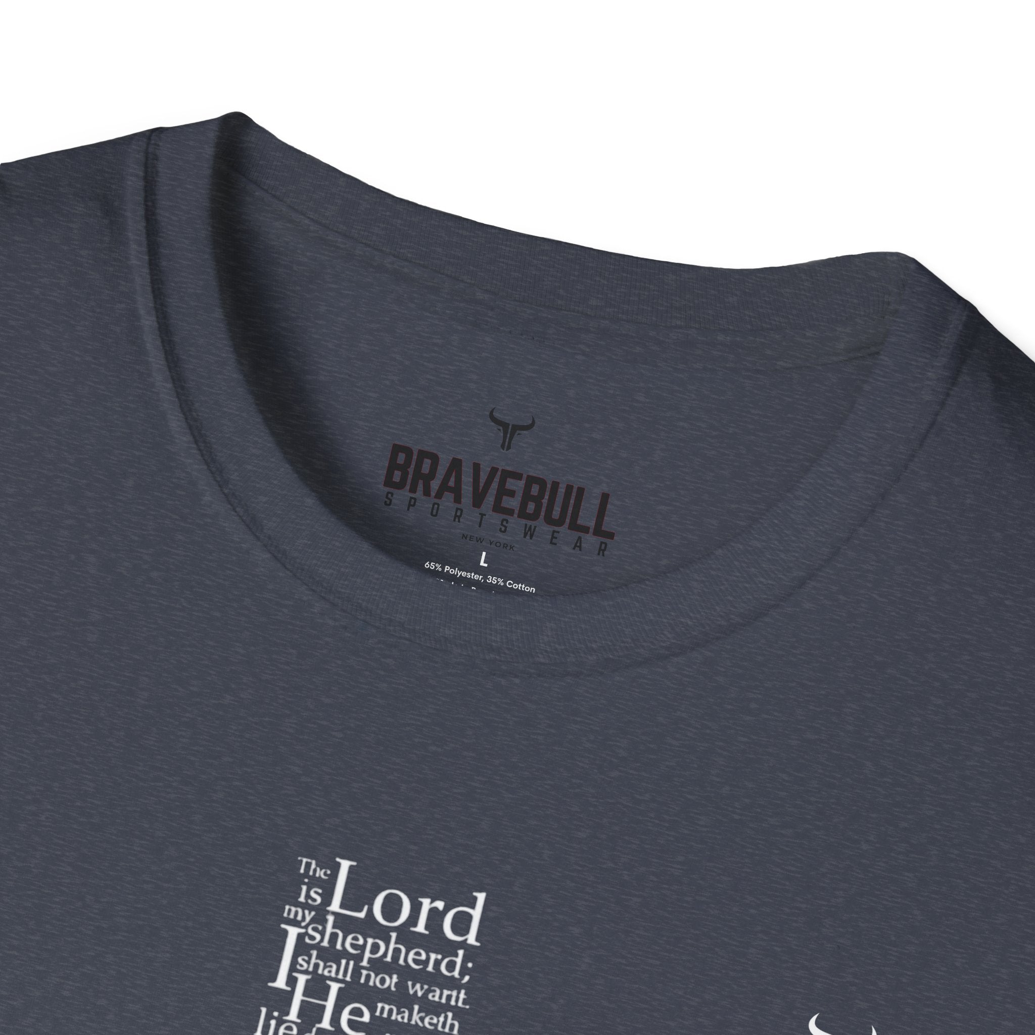 Psalm 23 Cross T-Shirt — "The Lord Is My Shepherd" Christian Tee