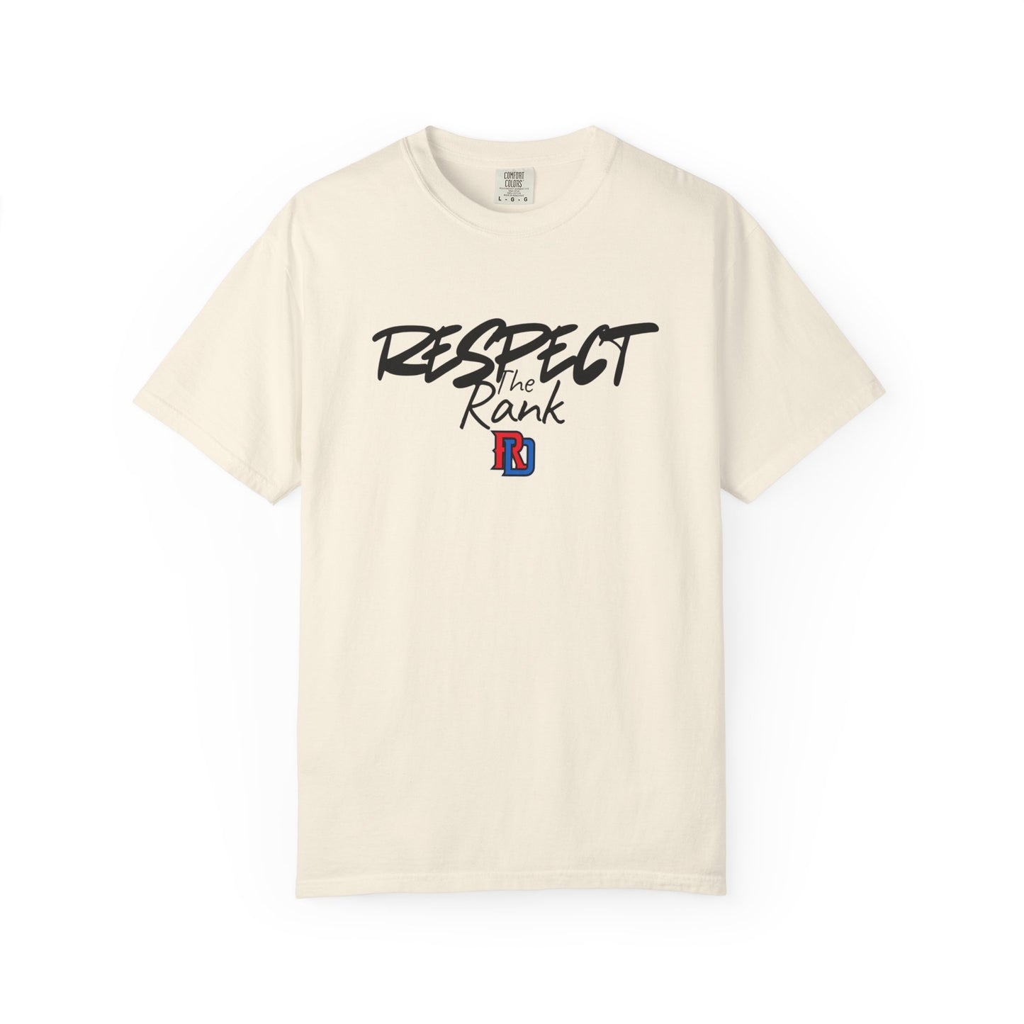 Respect the Rank Dominican Republic Baseball  Unisex Garment-Dyed T-shirt
