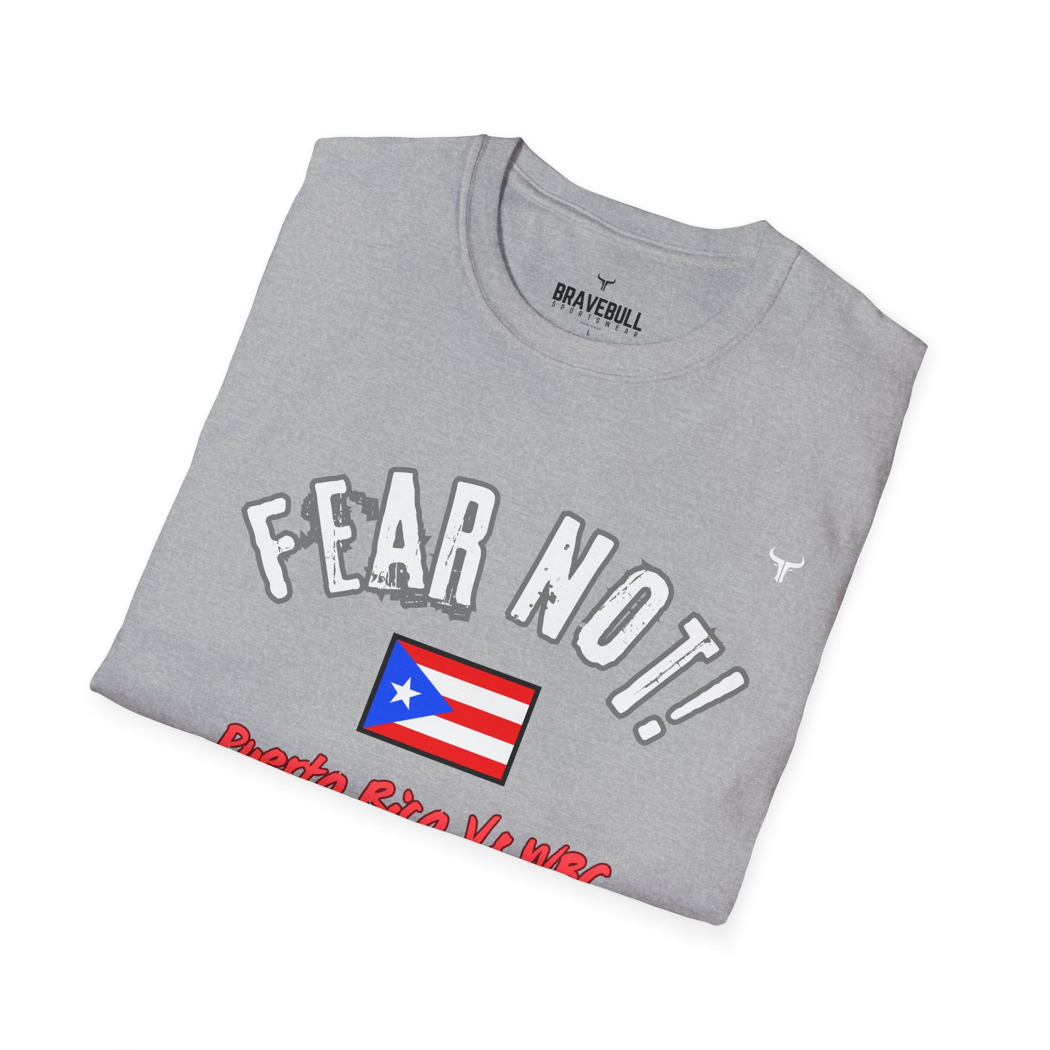 Fear Not Isaiah 4:10 Puerto Baseball Team T-Shirt
