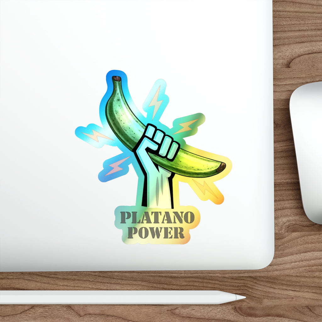 Platano power Holographic Die-cut Stickers