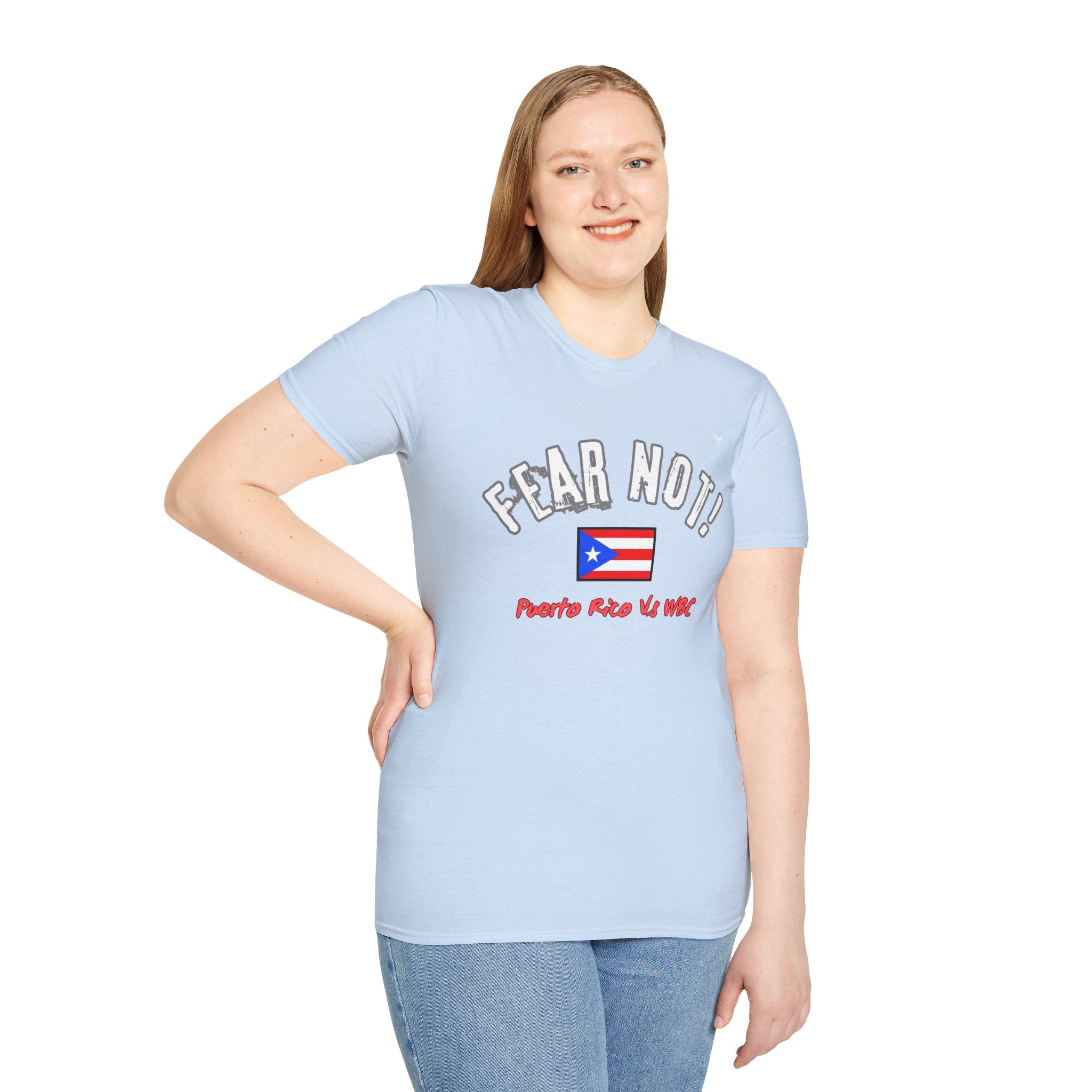Fear Not Isaiah 4:10 Puerto Baseball Team T-Shirt