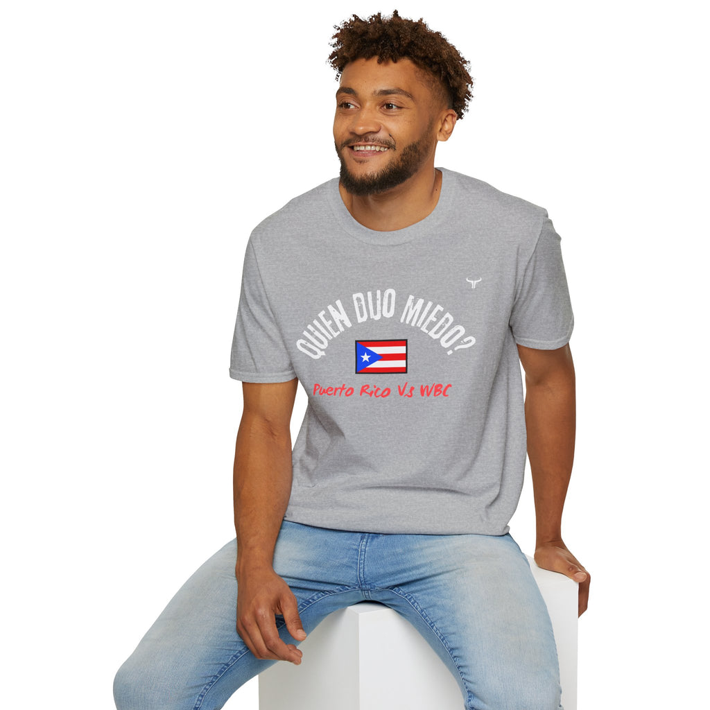 Puerto Rico Baseball Tee — "¿Quién Dijo Miedo?" Fan T-Shirt