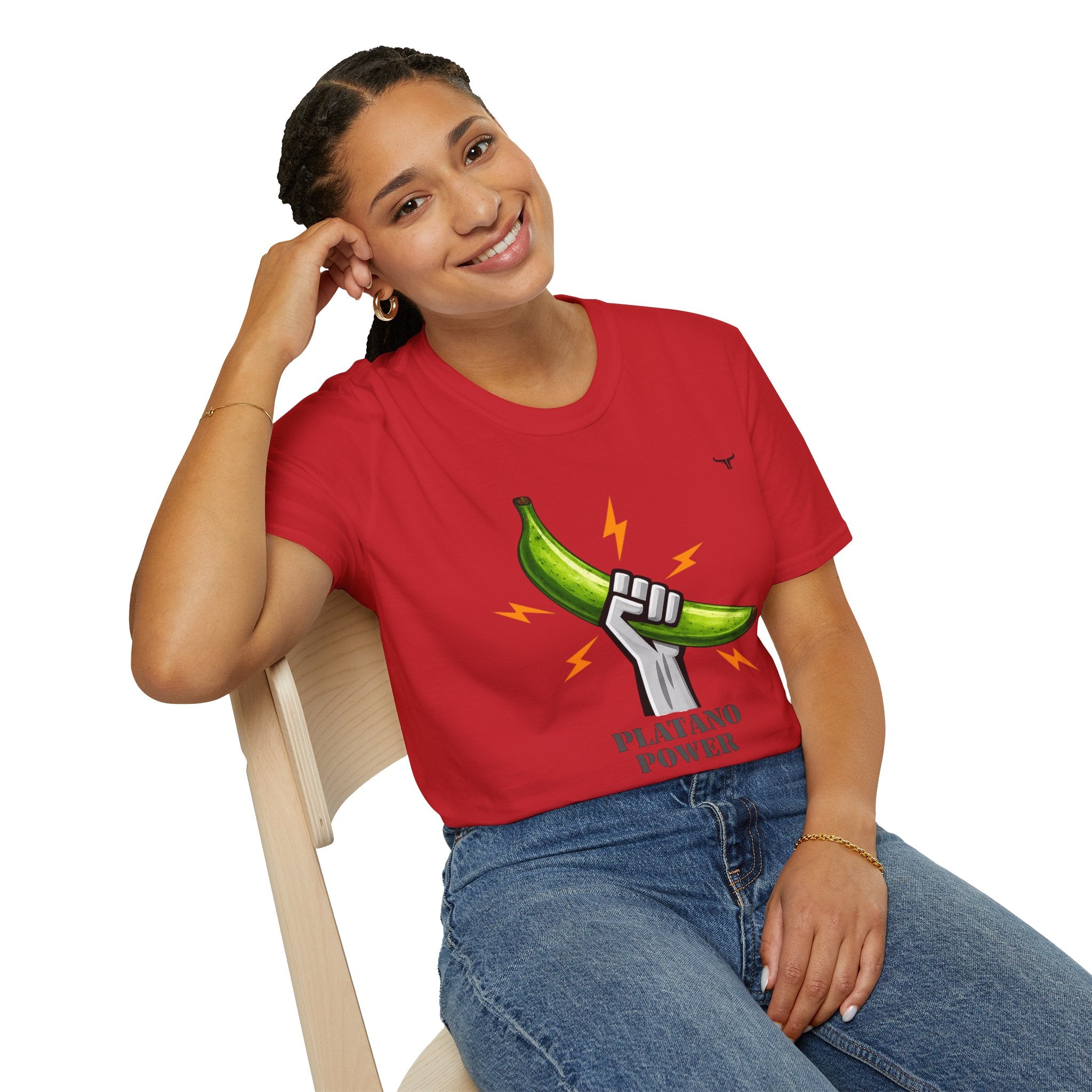 Platano Power T-Shirt – Celebrate Dominican Pride! Unisex Softstyle T-Shirt