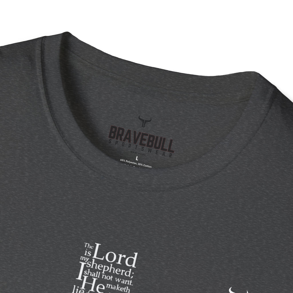 Psalm 23 Cross T-Shirt — "The Lord Is My Shepherd" Christian Tee