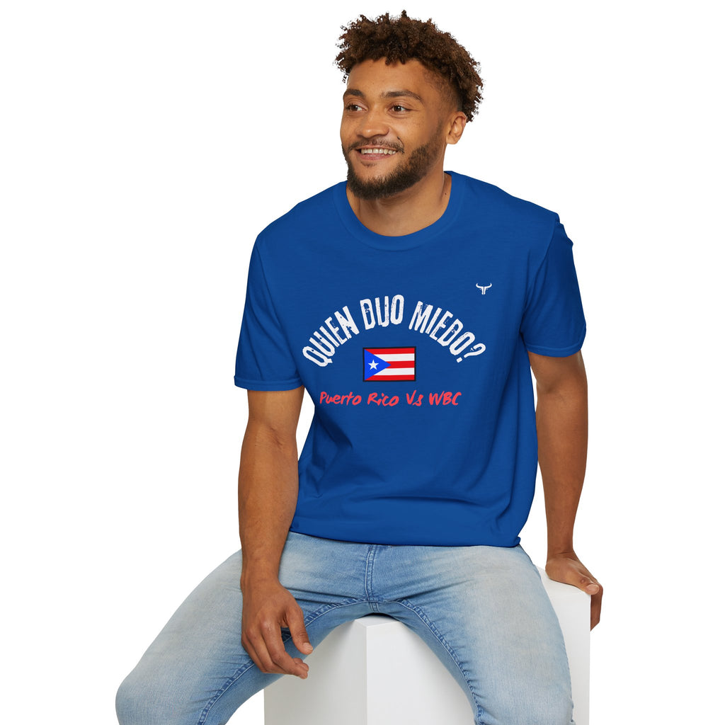 Puerto Rico Baseball Tee — "¿Quién Dijo Miedo?" Fan T-Shirt