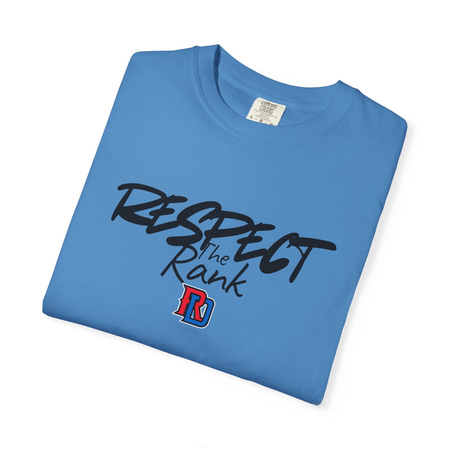 Respect the Rank Dominican Republic Baseball  Unisex Garment-Dyed T-shirt