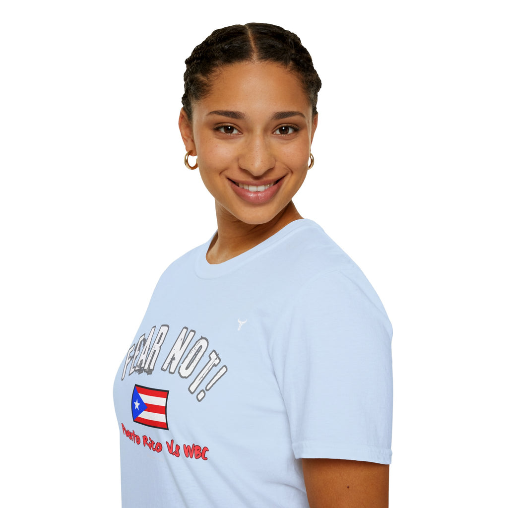 Fear Not Isaiah 4:10 Puerto Baseball Team T-Shirt