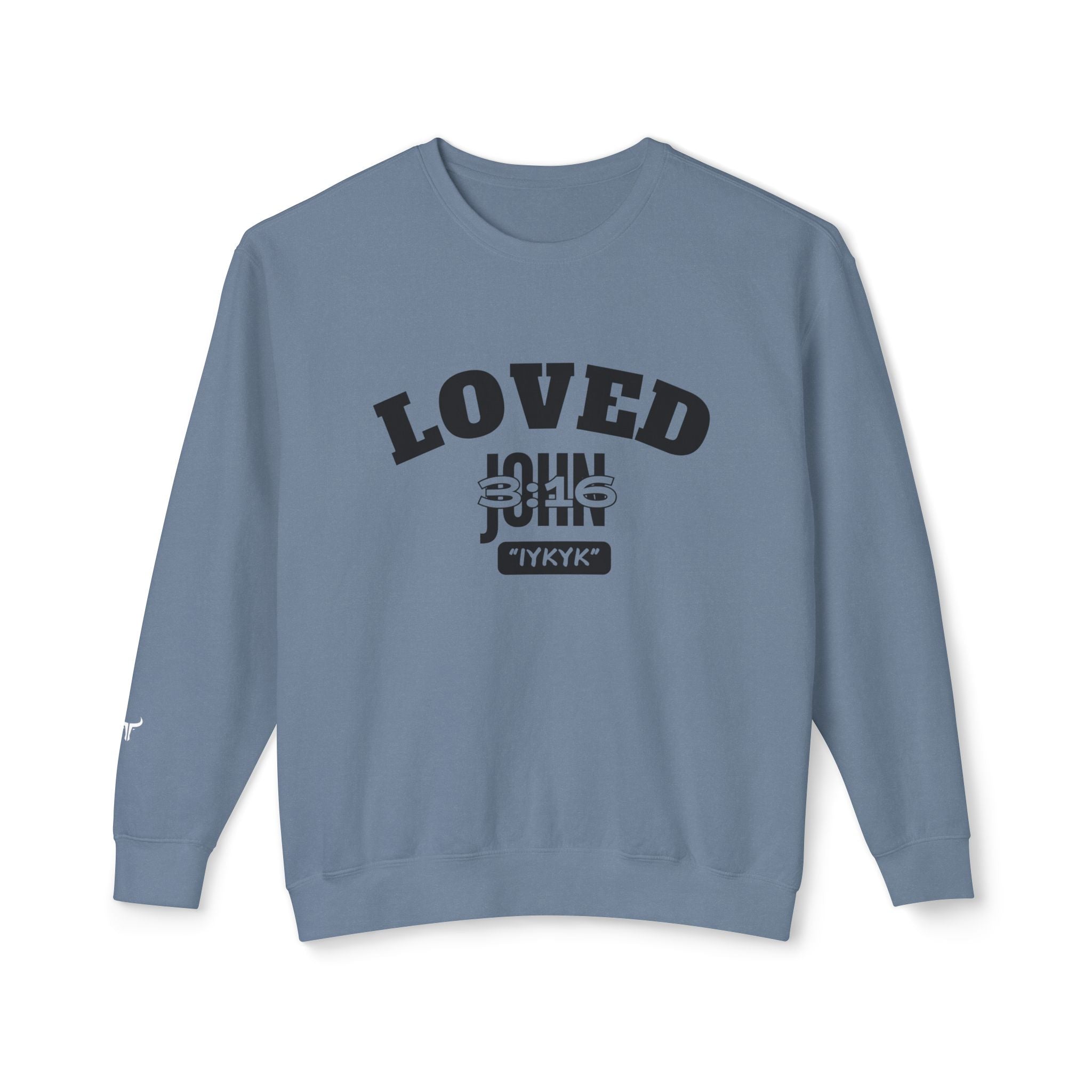John 3:16 Crewneck Sweatshirt — IYKYK Bible Verse Christian Pullover