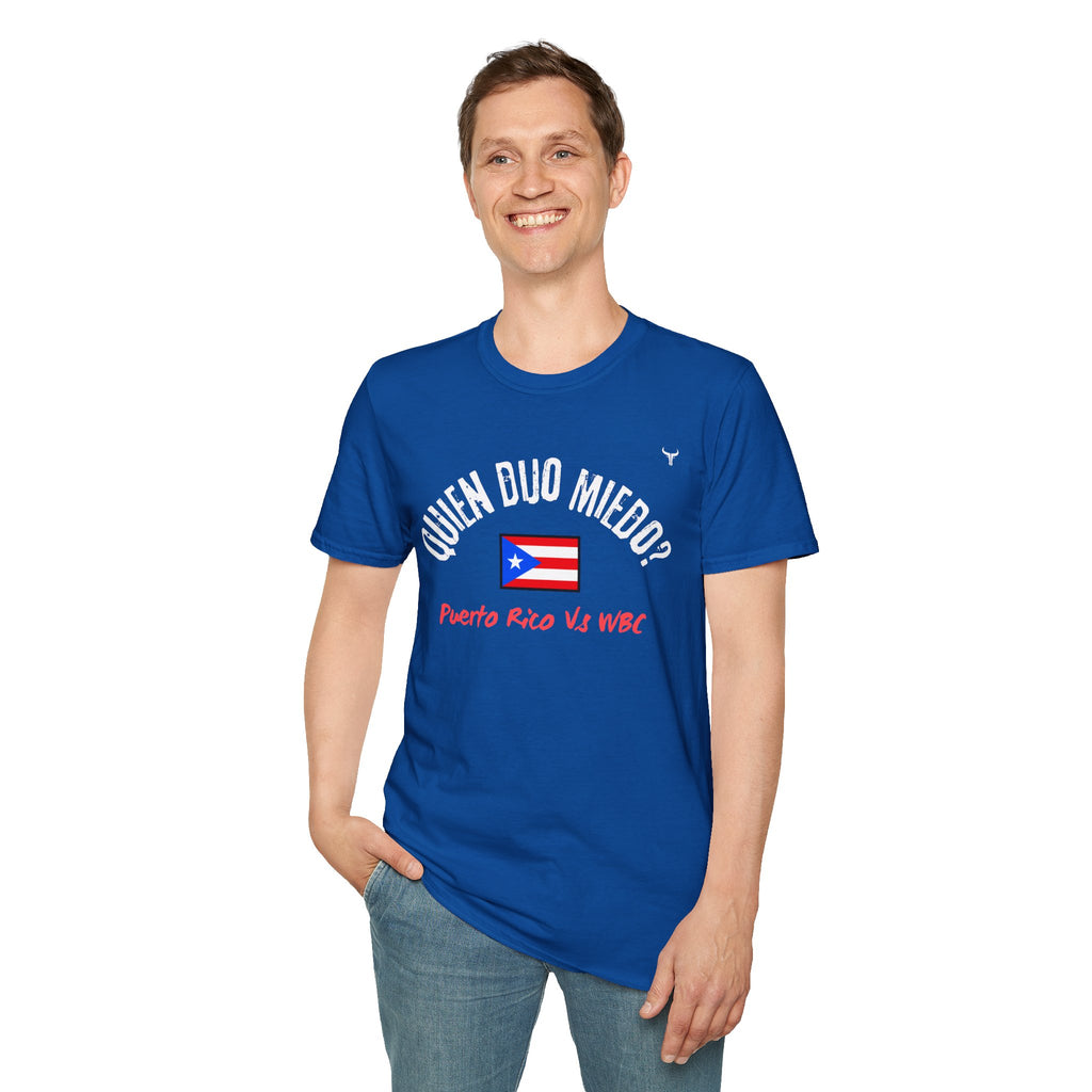 Puerto Rico Baseball Tee — "¿Quién Dijo Miedo?" Fan T-Shirt