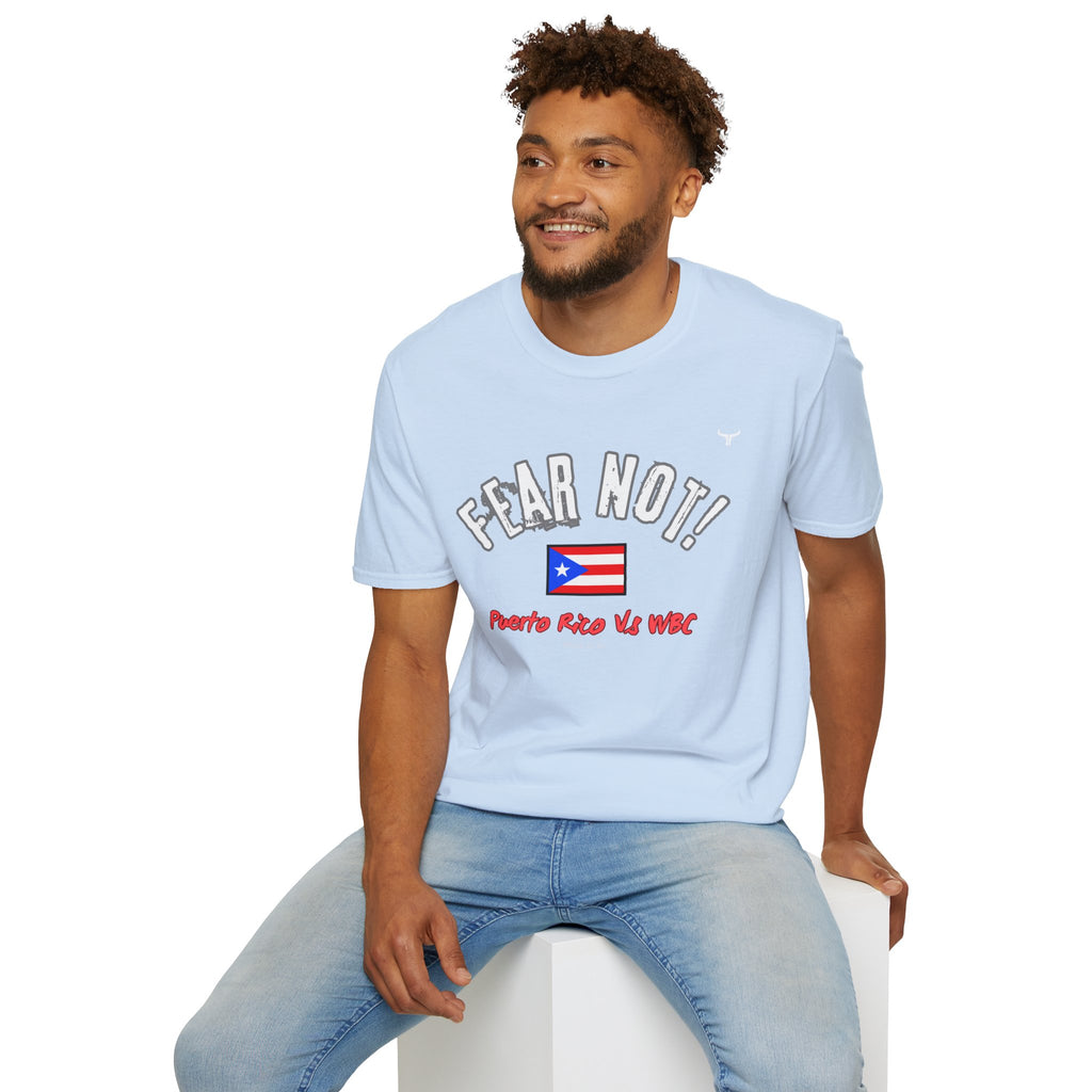 Fear Not Isaiah 4:10 Puerto Baseball Team T-Shirt